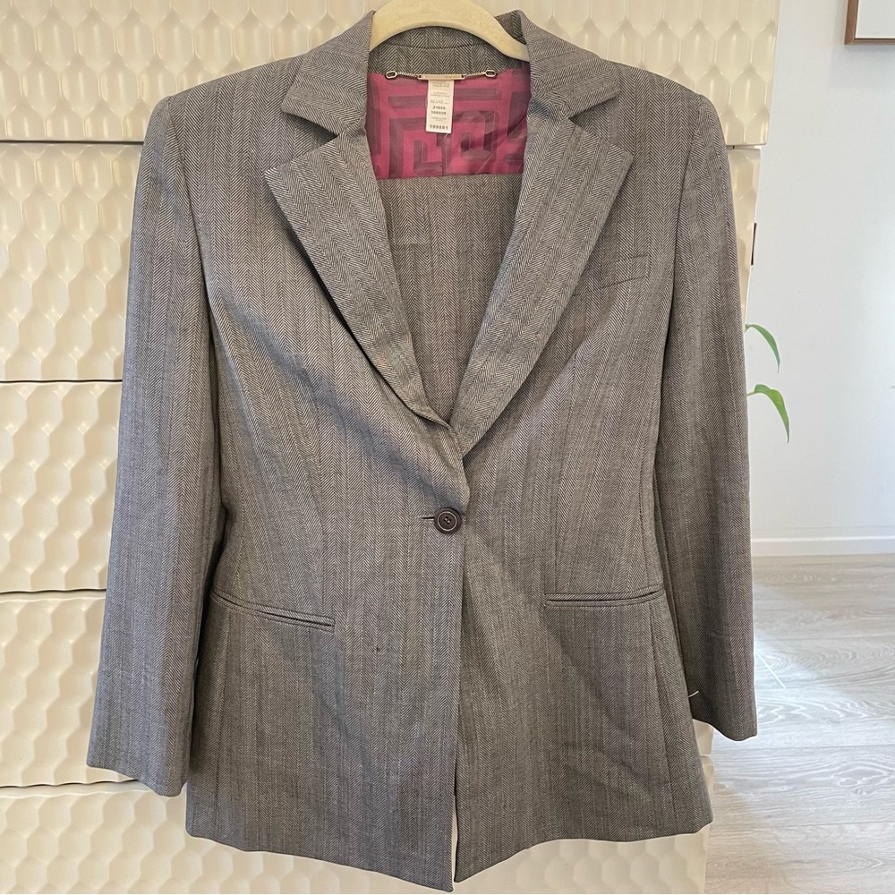 Gianni Versace Vintage Couture Era Wool Pant Suit Set